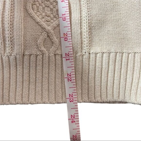 Karen Scott Shawl Collar Cable Knit Sweater w/ Front Buckle Design ... - Picture 8 of 10